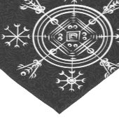 Hulinhjalmur - Norse Sigil of Invisibility ショートテーブルランナー (コーナー)