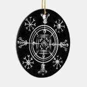 Hulinhjalmur - Norse Sigil of Invisibility セラミックオーナメント (右)