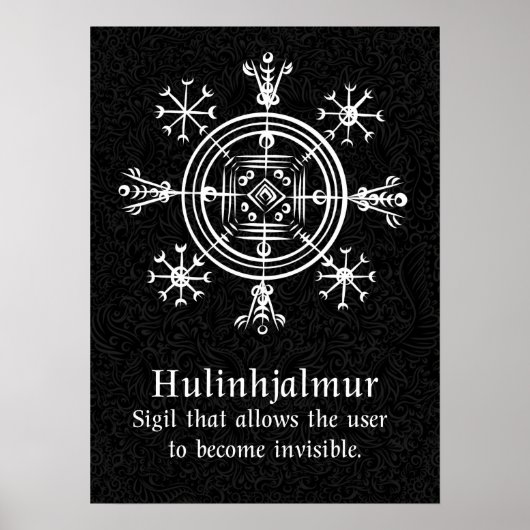 Hulinhjalmur - Norse Sigil of Invisibility ポスター (正面)
