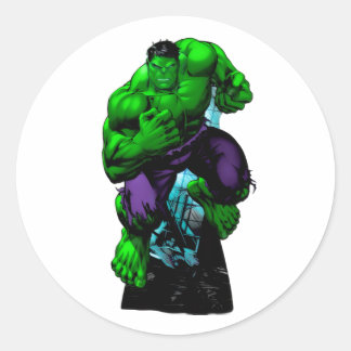 Hulk Action Sticker ラウンドシール