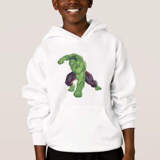 Hulk Smash Boys Hoodie (正面)
