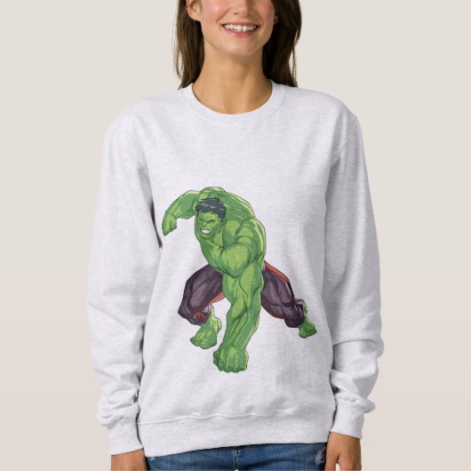 Hulk Smash Women Sweatshirt スウェットシャツ (正面)