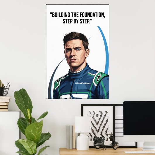 Hülkenberg Quote Poster ポスター (ホームオフィス)