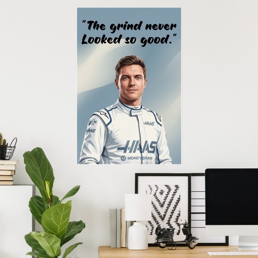 Hülkenberg Quote Poster ポスター (ホームオフィス)