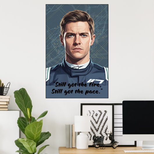 Hülkenberg Quote Poster ポスター (ホームオフィス)