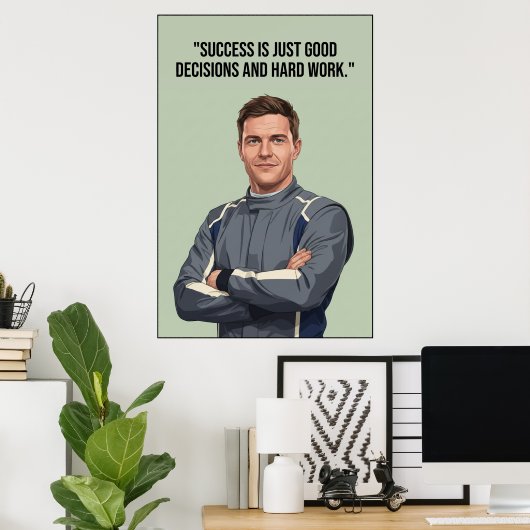 Hülkenberg Quote Poster ポスター (ホームオフィス)
