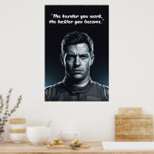 Hülkenberg Quote Poster – Hard Work Creates Luck ポスター (キッチン)
