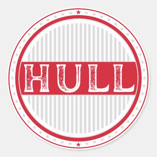 Hull City Pride Emblem – English Identity ラウンドシール (正面)