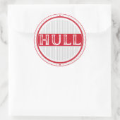 Hull City Pride Emblem – English Identity ラウンドシール (バッグ)
