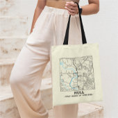 Hull, East Yorkshire City Map Tote Bag トートバッグ