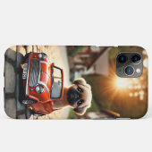 Hülle mit Mops und Mini Morris Case-Mate iPhoneケース (裏面(横))