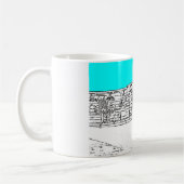 Hulmeの三日月、マンチェスター、 コーヒーマグカップ (左)