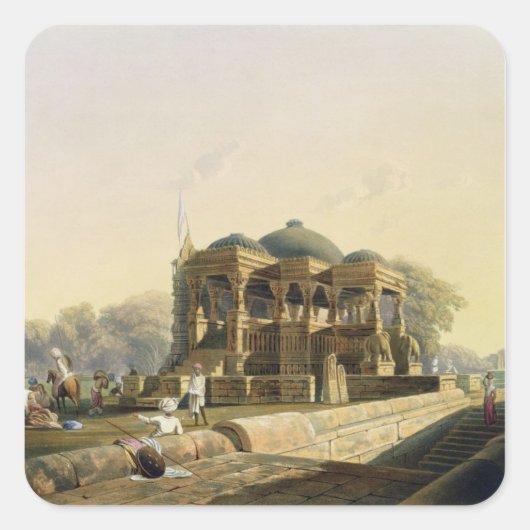 Hulwudの古代の寺院、「シーナーの第1巻から スクエアシール (正面)