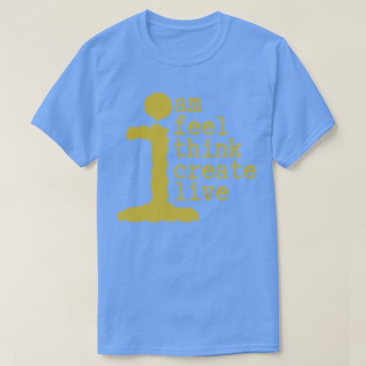Human Am I Life Instructions Tシャツ (デザイン正面)