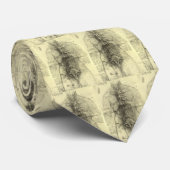 Human Anatomy, Female Torso by Leonardo da Vinci ネクタイ (ロール)