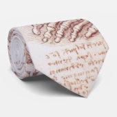 Human Anatomy Foot Bones by Leonardo da Vinci ネクタイ (ロール)