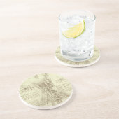 Human Anatomy Spinal Column by Leonardo da Vinci コースター (側面)