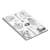 Human Anatomy Vintage Medical Illustration Set ノートブック (右側)