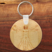 Human Anatomy, Vitruvian Man byレオナルド・ダ・ヴィンチ キーホルダー (正面)