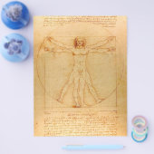 Human Anatomy, Vitruvian Man byレオナルド・ダ・ヴィンチ チラシ (シングル)