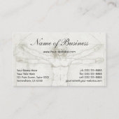 Human Anatomy, Vitruvian Man byレオナルド・ダ・ヴィンチ 名刺 (正面)