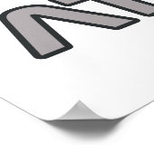 Human At Work 18 x 24ポスタープリント ポスター (角)