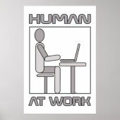 Human At Work 18 x 24 ポスター印刷 ポスター (正面)