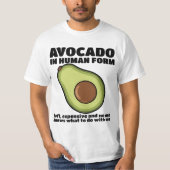 Human Avocado T-shirt Design Tシャツ (正面)