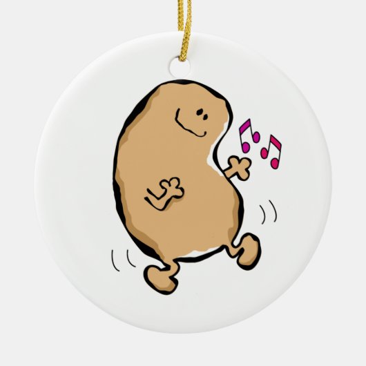 Human Bean Doing Jiggy氏 セラミックオーナメント (正面)