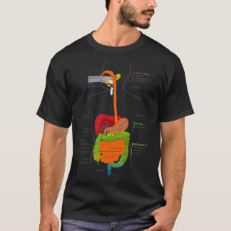 Human Body Digestive System Gastrointestinal Tract Tシャツ