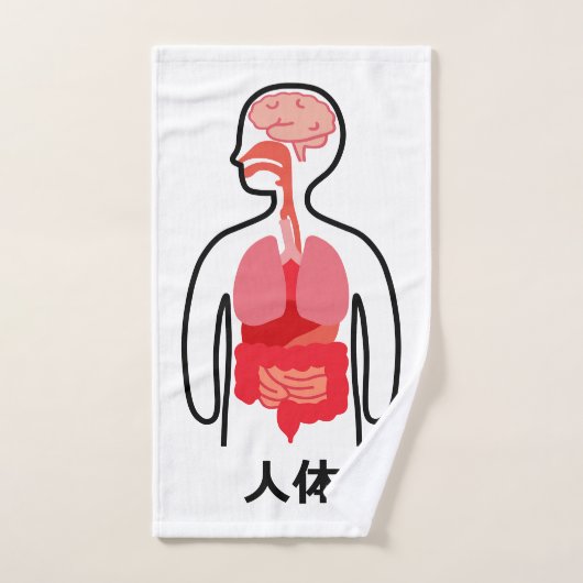 human body in Japanese Kanji ハンドタオル (ハンドタオル)