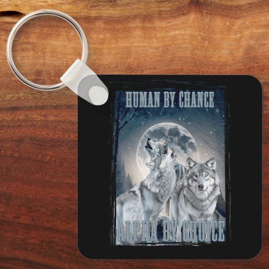 Human By Chance Alpha By Choice Alpha Alpha Three  キーホルダー (正面)