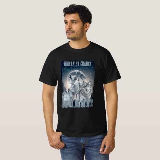 Human By Chance Alpha By Choice Alpha Alpha Three Tシャツ (正面フル)