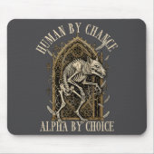 Human By Chance Alpha By Choice Alpha Wolf Meme Da マウスパッド (正面)