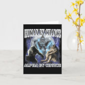 Human By Chance Alpha By Choice Cool Funny Alpha W カード (黄色い花)