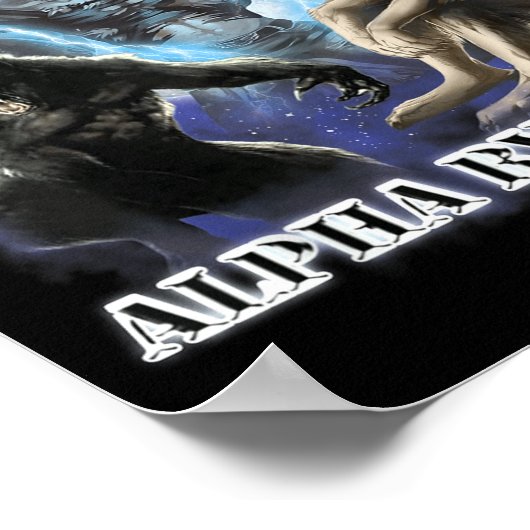 Human By Chance Alpha By Choice Cool Funny Alpha W ポスター (角)