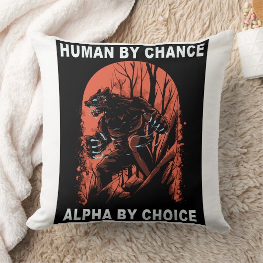 Human By Chance Alpha By Choice - Wolverine クッション (ブランケット)