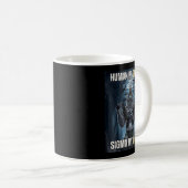 Human By Chance Sigma By Choice Cool Funny Wolf Me コーヒーマグカップ (正面右)