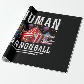 Human Cannonball Circus Carnival ラッピングペーパー (アンロールド)