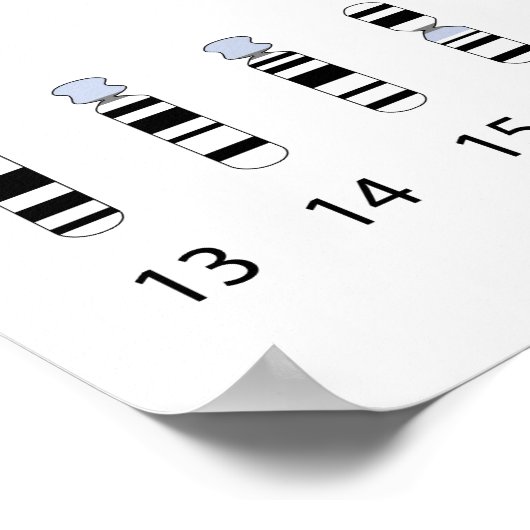 Human chromosome idiogram Poster ポスター (角)