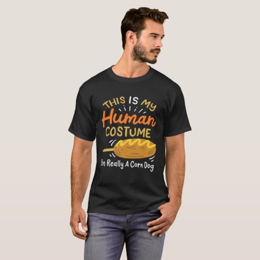 Human Costume Corn Dog Tシャツ (正面フル)