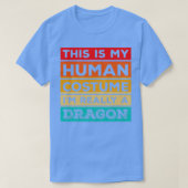 Human Costume Dragon Fire Halloween Beast Wings Tシャツ (デザイン正面)