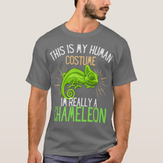 Human Costume Im Really A Chameleon fun Tシャツ