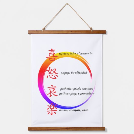 human emotions  吊り下げ型タペストリー (正面)