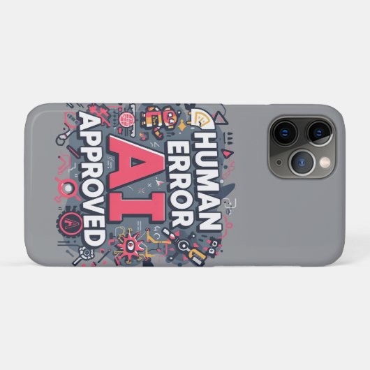 Human Error AI Approved Digital Art Case-Mate iPhoneケース (裏面(横))
