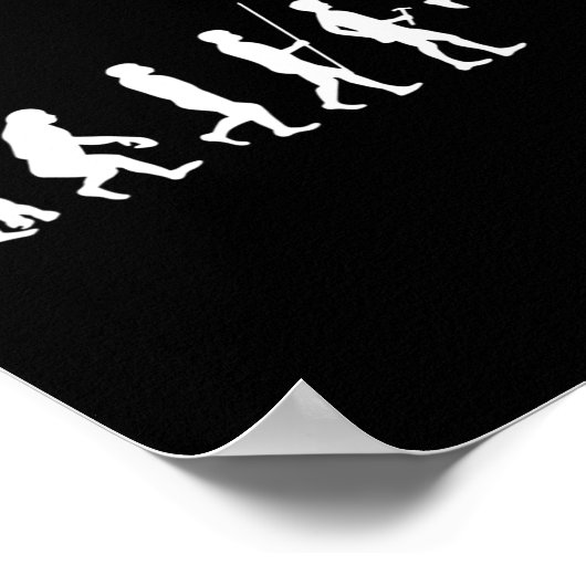 Human Evolution Bysketbyll  ポスター (角)