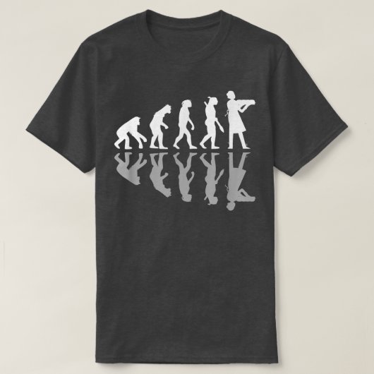 Human Evolution Funny Baking Baker Humor Culinary  Tシャツ (デザイン正面)