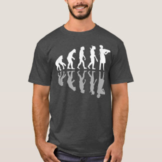 Human Evolution Funny Baking Baker Humor Culinary  Tシャツ