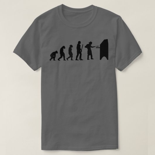 Human Evolution Pizza Delivery Guy Eating Pizza It Tシャツ (デザイン正面)