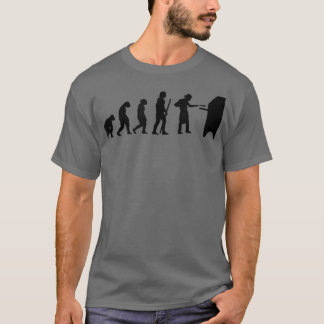 Human Evolution Pizza Delivery Guy Eating Pizza It Tシャツ